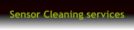 Sensor Cleaning services
